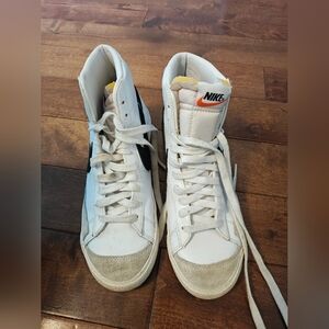 Nike High-Top Sneakers in White and Black